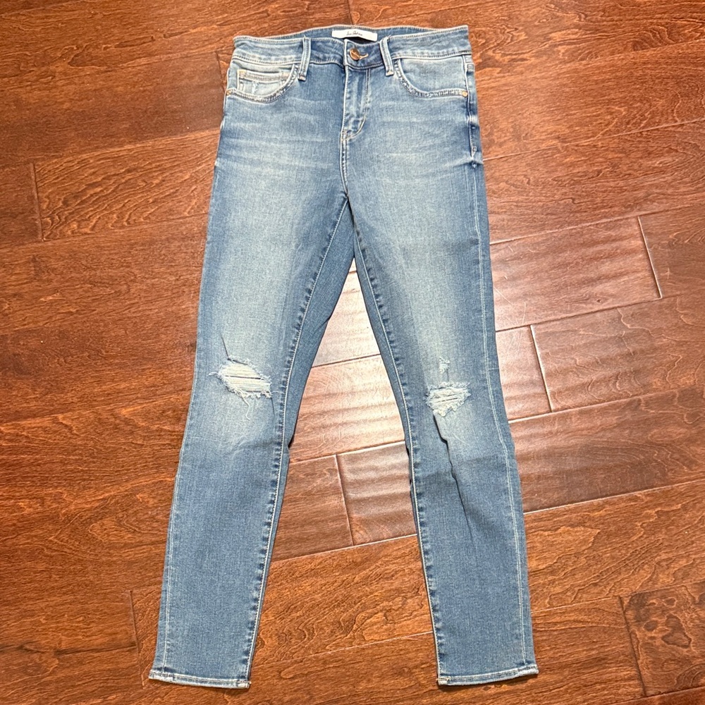 Sam Edelman Light Blue Distressed Skinny Jeans